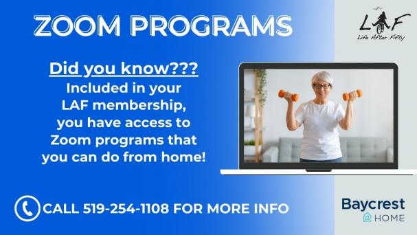 LAF Membership Includes ZOOM Programs